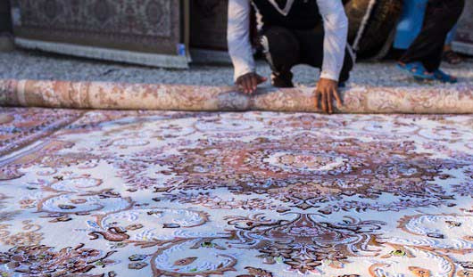 روش اصولی لول کردن قالی در قالیشویی بنیاد کرج 